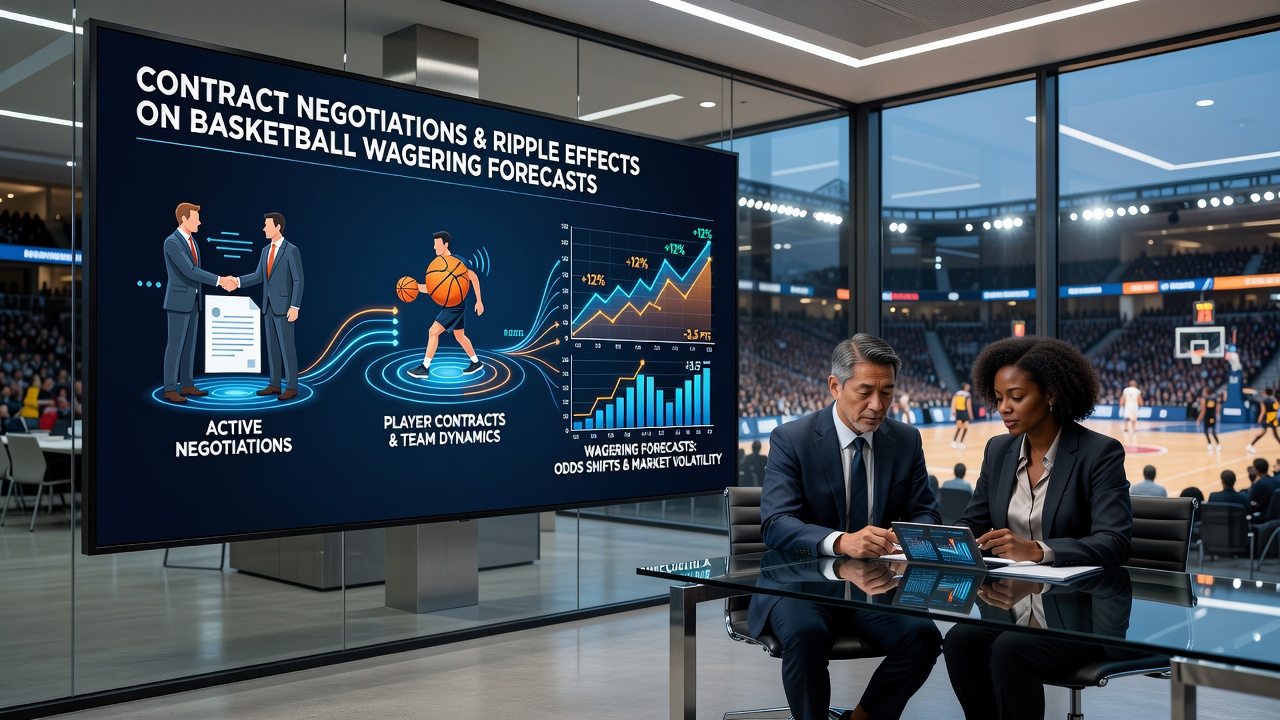 Professional basketball players during contract discussions impacting team strategies and performance metrics