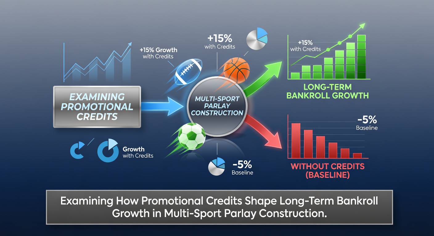 Sports bettors reviewing multi-sport parlay options on mobile apps during a promotional credit campaign
