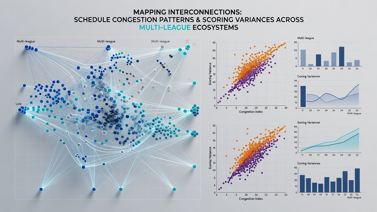 Detailed chart illustrating goal variance tied to fixture congestion in European leagues