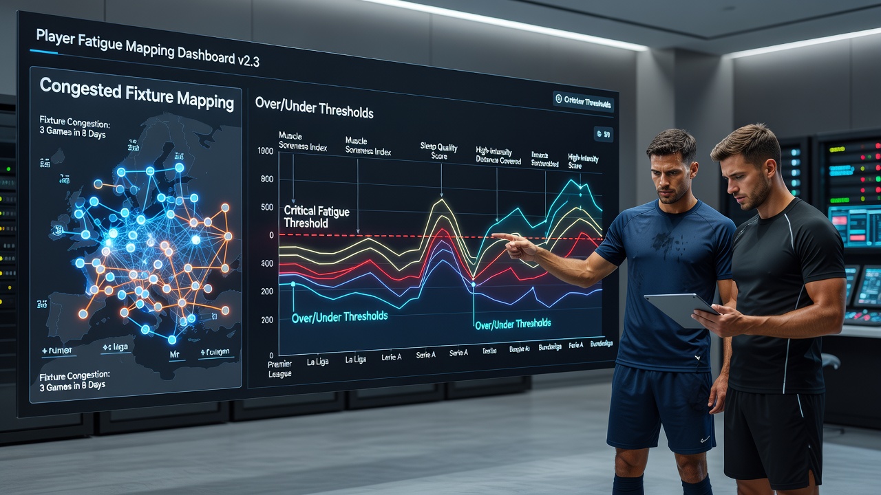 Infographic illustrating workload thresholds and their impact on match goal distributions